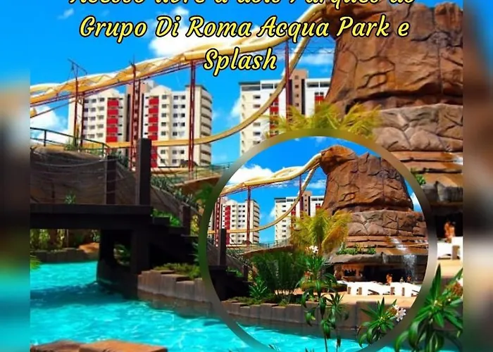 Apartamento Spazzio Di Roma Com Acesso Ao Acqua Park Splash